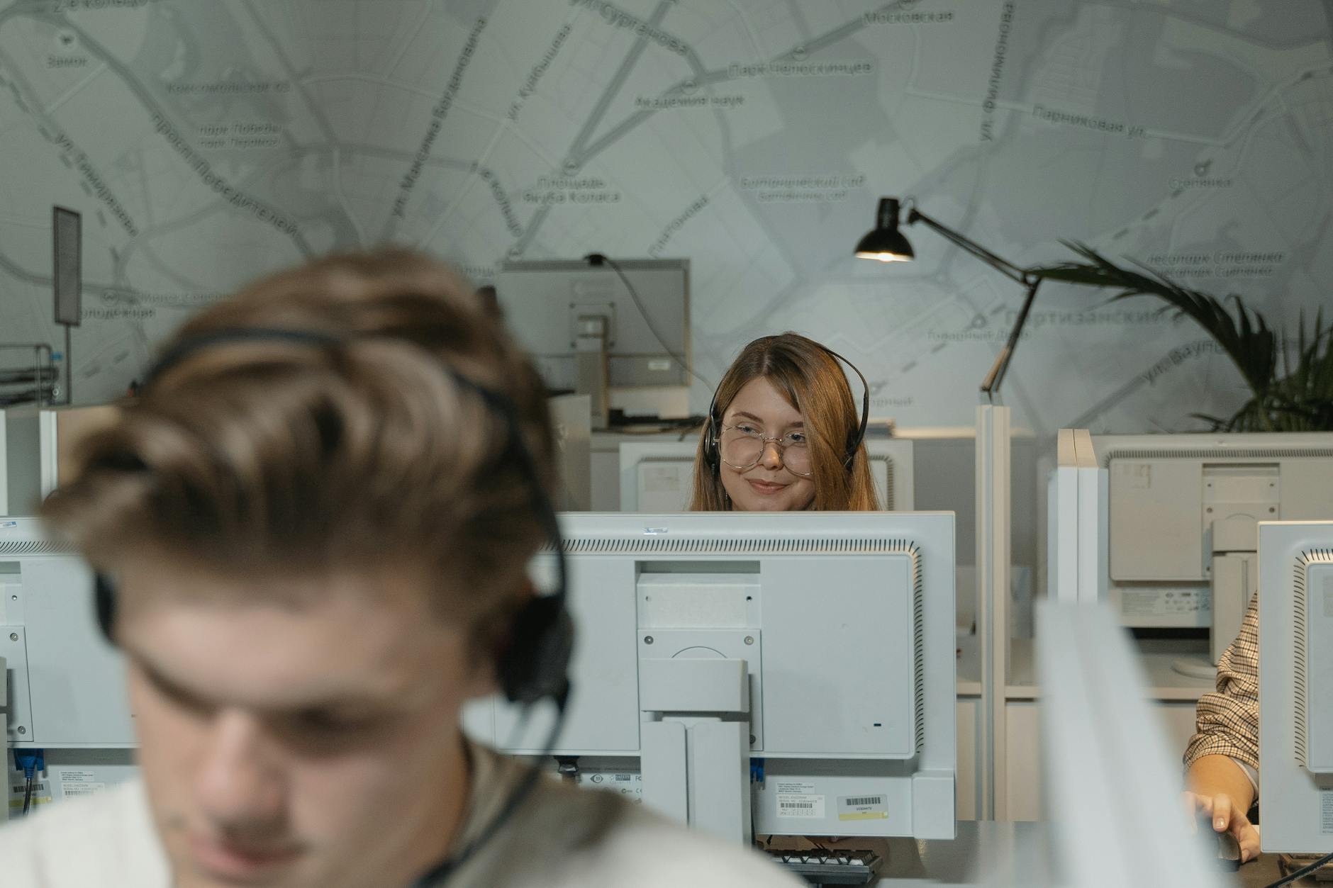 Support agent working on tickets with ERP data