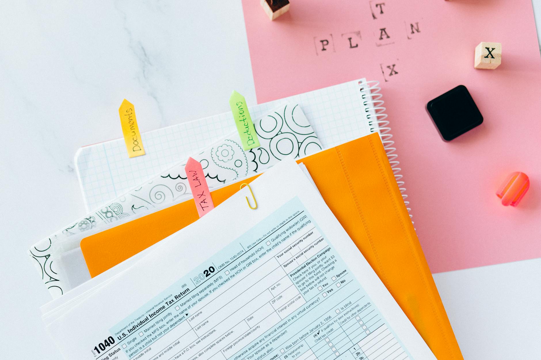 tax filing documents accounting